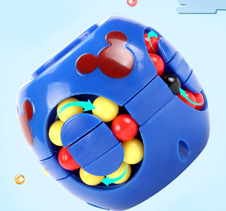 Burger Rubik's Cube Toy Magic Bean Cube Creative Hand Spinner Children's Educational Intelligence Development TikTok Adult Pressure Reduction