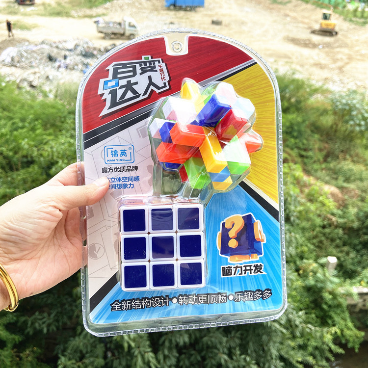 1185 Educational Children&#039;s Toys Model Boy Girl Variety Magic Cube Burr Puzzle Set Hot Sale