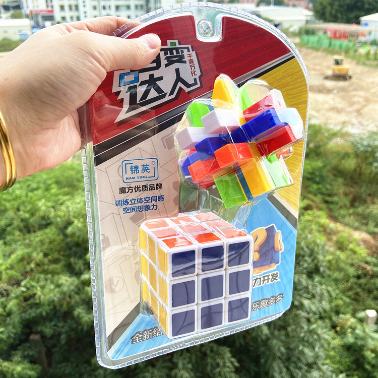 1185 Educational Children&#039;s Toys Model Boy Girl Variety Magic Cube Burr Puzzle Set Hot Sale