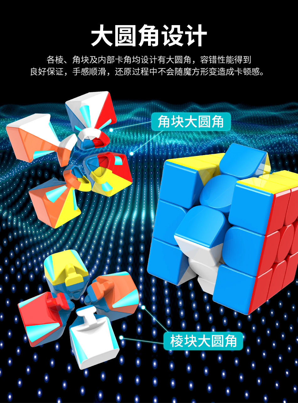 Magic Cube  Rubik's Cube Two Three Four Five Six Nine Ten-Order Pyramid Megaminx Frosted Puzzle Magic Cube