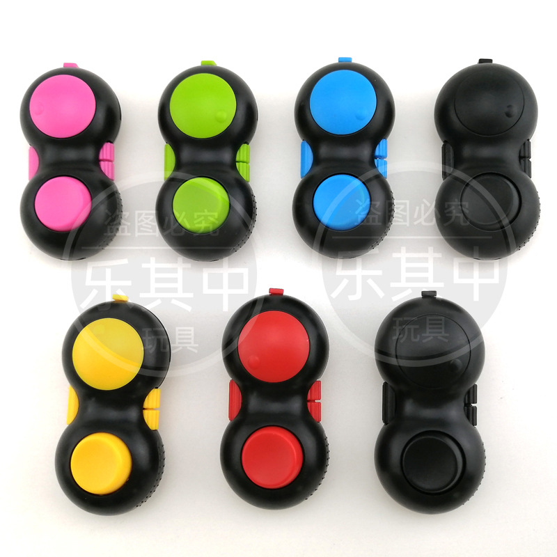 Cross-Border Handle Magic Cube Fingertip Reduction Toy Pressing Game Handle Strap Hang Rope Button Children&#039;s Toy