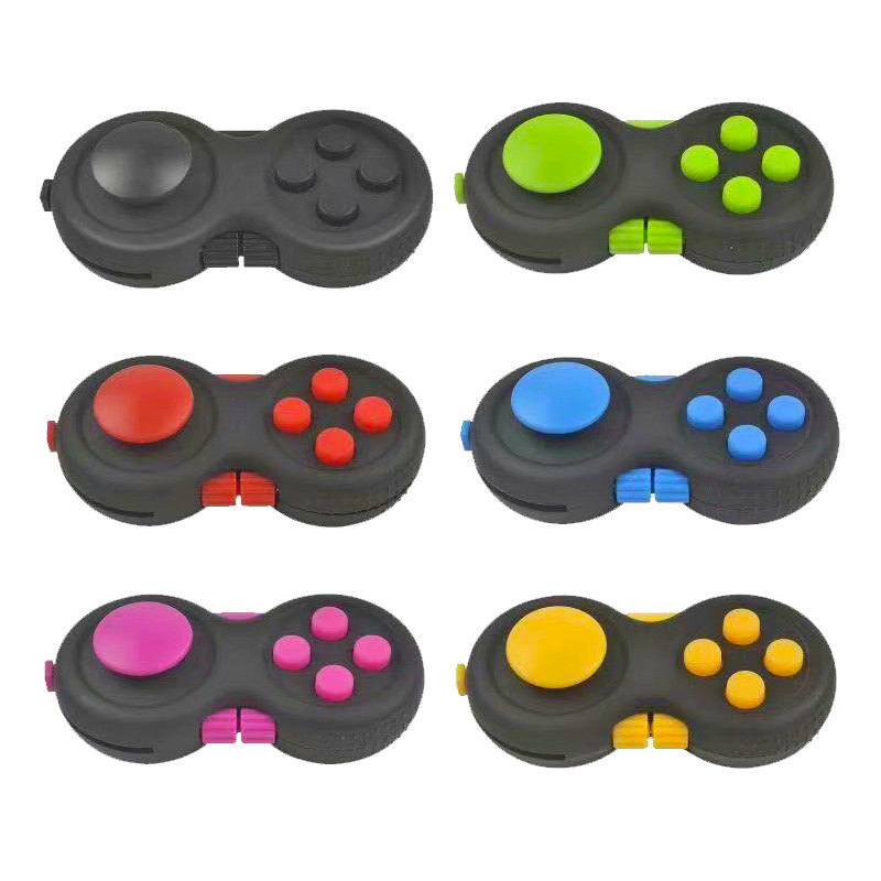 Cross-Border Handle Magic Cube Fingertip Reduction Toy Pressing Game Handle Strap Hang Rope Button Children&#039;s Toy