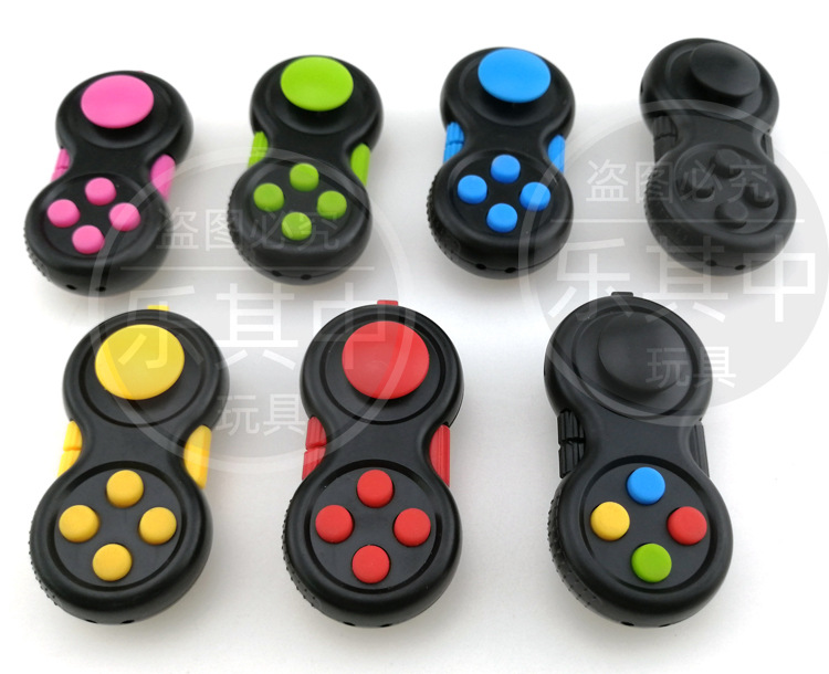 Cross-Border Handle Magic Cube Fingertip Reduction Toy Pressing Game Handle Strap Hang Rope Button Children's Toy