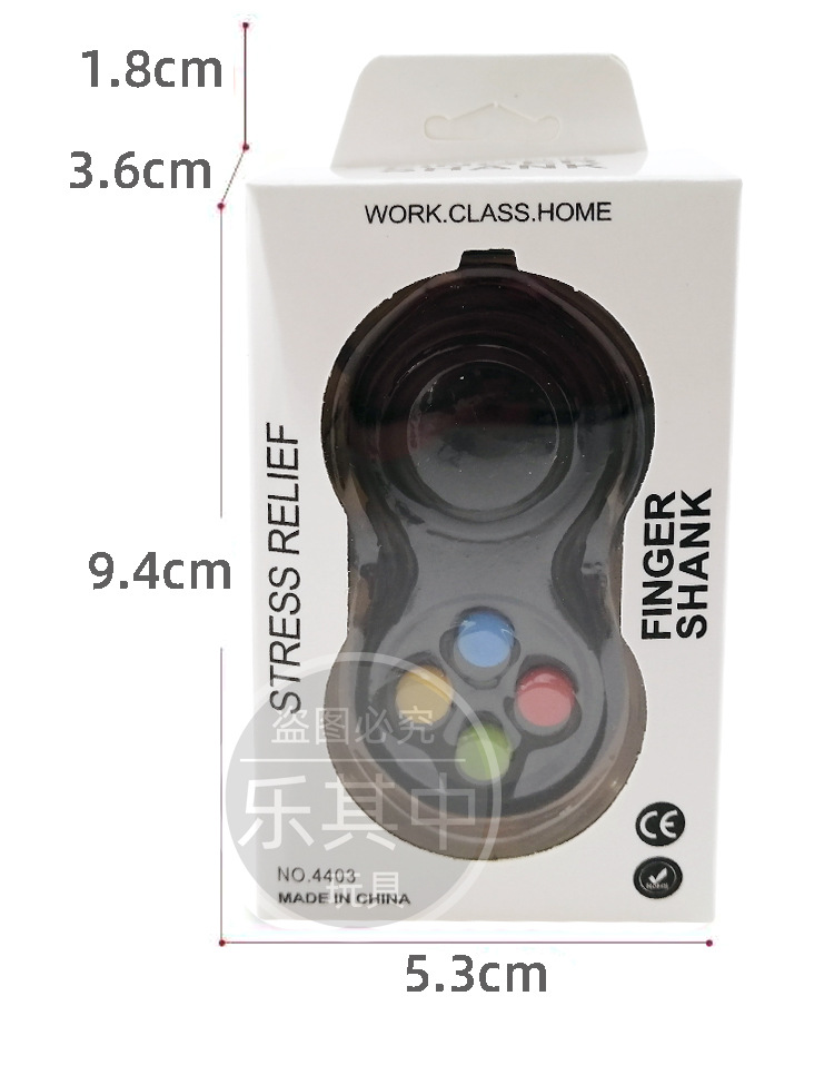 Cross-Border Handle Magic Cube Fingertip Reduction Toy Pressing Game Handle Strap Hang Rope Button Children's Toy