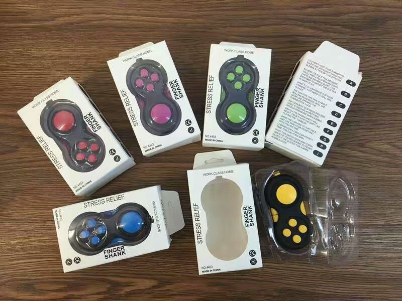 Cross-Border Handle Magic Cube Fingertip Reduction Toy Pressing Game Handle Strap Hang Rope Button Children's Toy