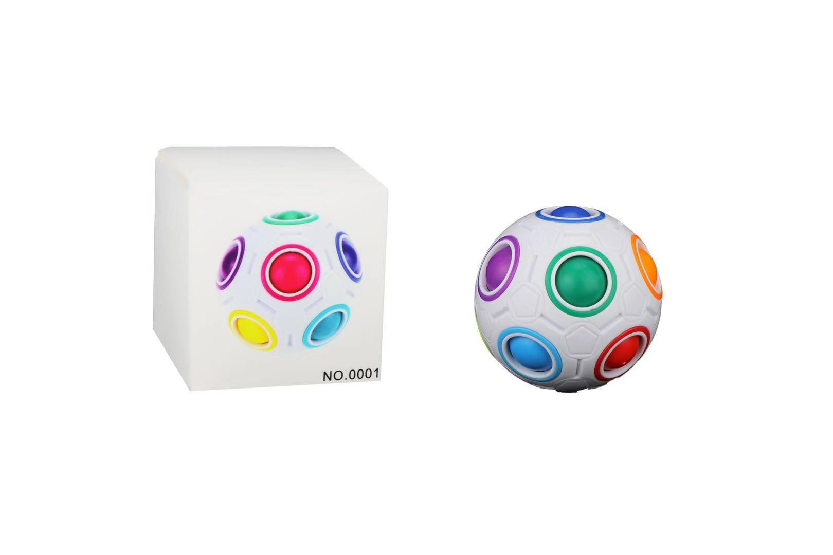 [Magic Rainbow Ball Rubik's Cube] Magic Ball Special-Shaped Magic Football Creative Rubik's Cube Educational Toy