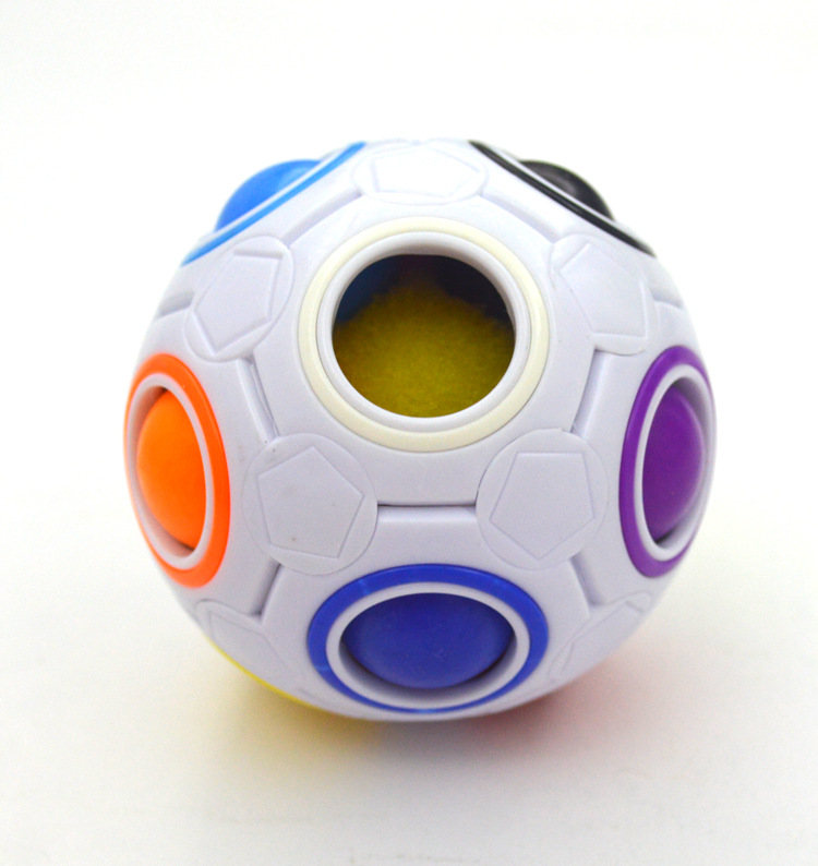 [Magic Rainbow Ball Rubik&#039;s Cube] Magic Ball Special-Shaped Magic Football Creative Rubik&#039;s Cube Educational Toy
