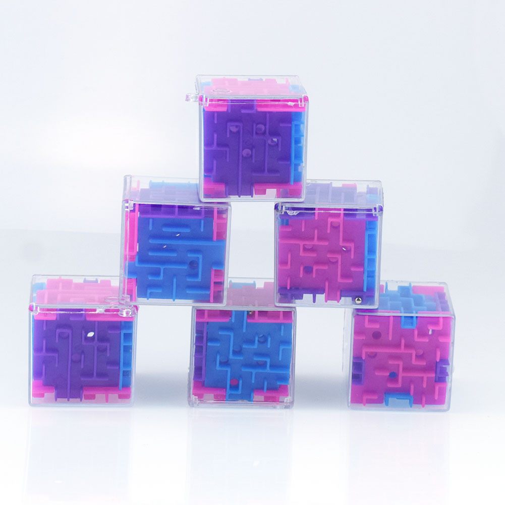 Children's 3D Magic Cube Rotating Bead Rolling Maze Six-Sided Three-Dimensional Maze Intelligence Pressure Reduction Toy Capsule Toy Children's 3D Magic Cube Rotating Bead Rolling Maze Six-Sided Three-Dimensional Maze Intelligence Pressure Reduction Toy Capsule Toy