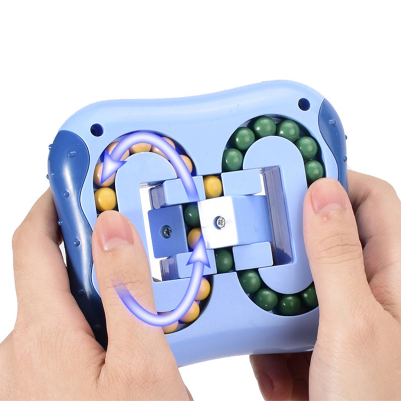 Wholesale Cross-Border Rotating Ball Creative Hand Spinner Magic Disk Magic Bean Burger Cube Intellectual Toy for Children