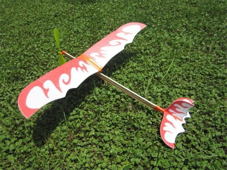 Factory Direct Sales Rubber Band Power Aircraft Small Thunderbird Primary School Student DIY Assembled Outdoor Aviation Model Toy