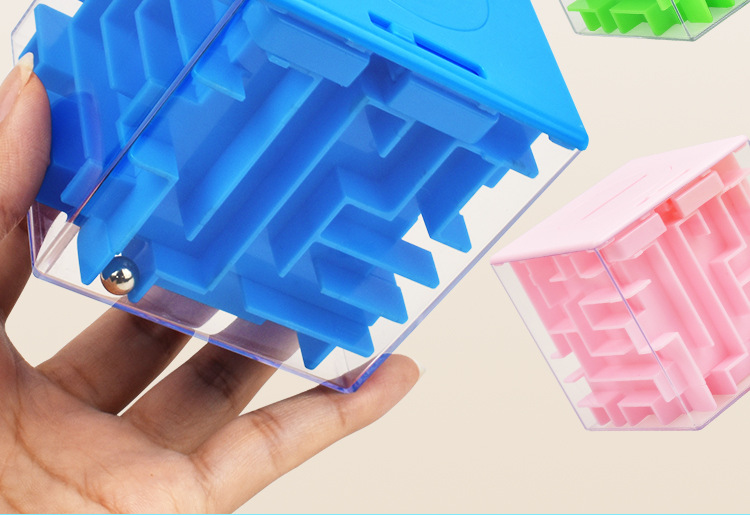 Cross-Border E-Commerce 7cm Intelligence Maze Toy 6-Sided 3D Maze Coin Bank Transparent Beads Puzzle Magic Cube Pieces Cross-Border E-Commerce 7cm Intelligence Maze Toy 6-Sided 3D Maze Coin Bank Transparent Beads Puzzle Magic Cube Pieces