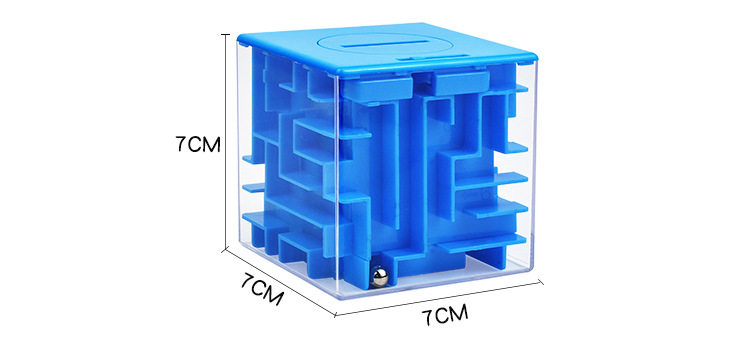 Cross-Border E-Commerce 7cm Intelligence Maze Toy 6-Sided 3D Maze Coin Bank Transparent Beads Puzzle Magic Cube Pieces Cross-Border E-Commerce 7cm Intelligence Maze Toy 6-Sided 3D Maze Coin Bank Transparent Beads Puzzle Magic Cube Pieces