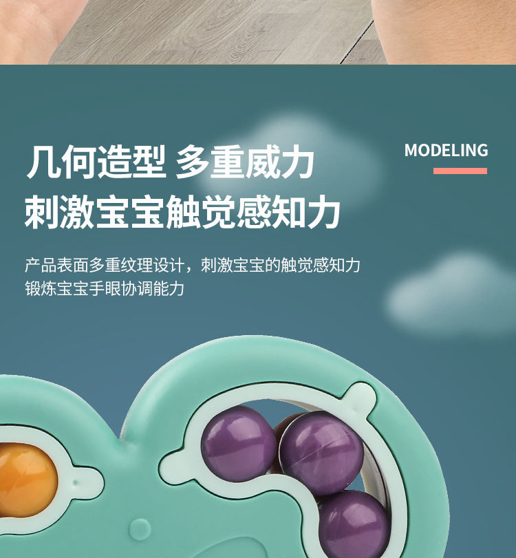 Cross-Border Hand Spinner Multilateral Rubik's Cube Magic Bean Magic Disk Fingertip Rotating Hamburger Decompression Gyro Magic Ball Educational Toy