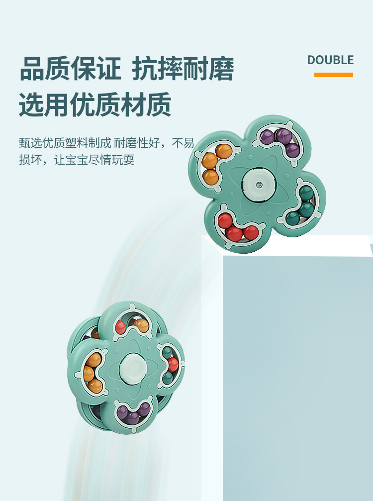 Cross-Border Hand Spinner Multilateral Rubik's Cube Magic Bean Magic Disk Fingertip Rotating Hamburger Decompression Gyro Magic Ball Educational Toy