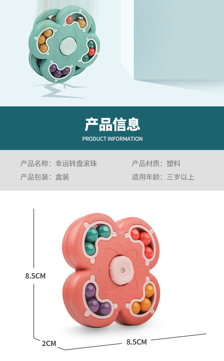 Cross-Border Hand Spinner Multilateral Rubik's Cube Magic Bean Magic Disk Fingertip Rotating Hamburger Decompression Gyro Magic Ball Educational Toy
