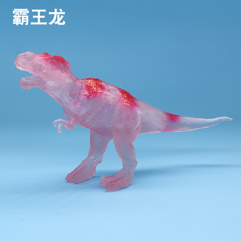 Amazon Hot Sale Large Luminous Dinosaur World Simulation Jurassic Fluorescent Little Dinosaur Soft Plastic Model Toy