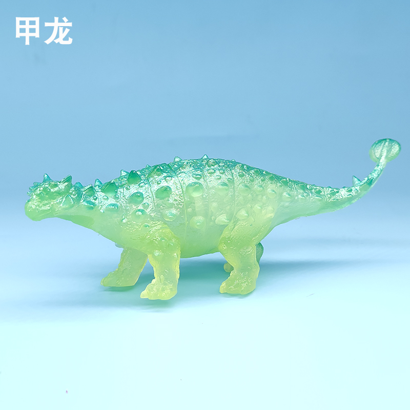 Amazon Hot Sale Large Luminous Dinosaur World Simulation Jurassic Fluorescent Little Dinosaur Soft Plastic Model Toy