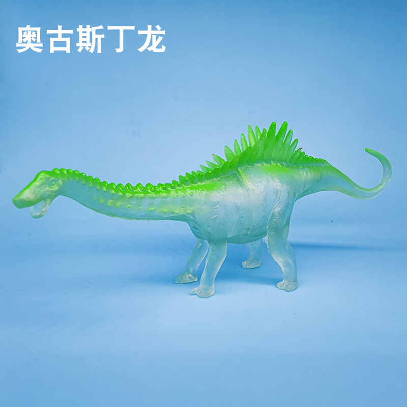 Amazon Hot Sale Large Luminous Dinosaur World Simulation Jurassic Fluorescent Little Dinosaur Soft Plastic Model Toy