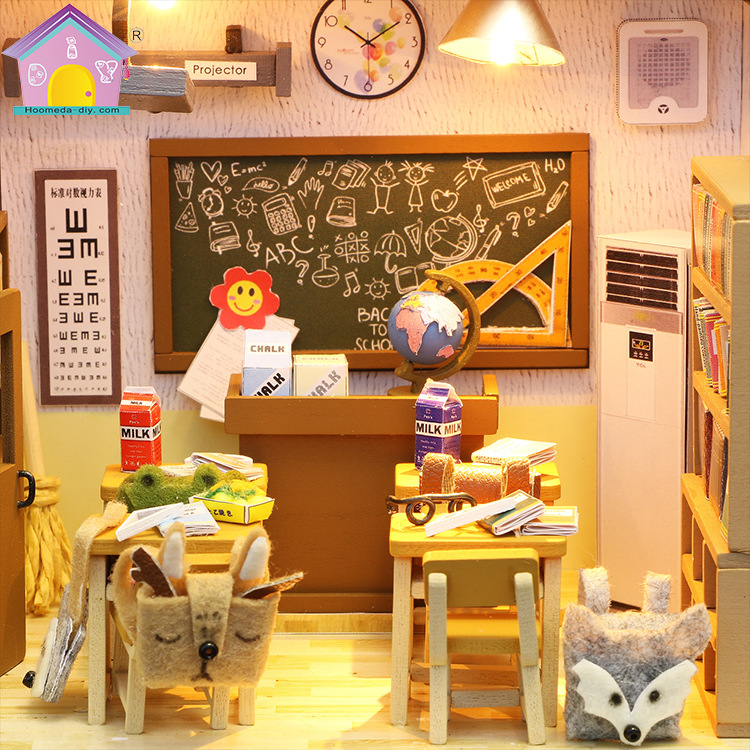 Hoomeda-DIY DIY Cottage, Your Creative Wooden Hand-Assembled Graduation Gift Building Model Toy