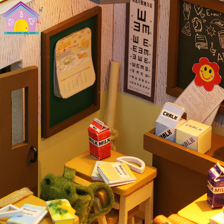 Hoomeda-DIY DIY Cottage, Your Creative Wooden Hand-Assembled Graduation Gift Building Model Toy