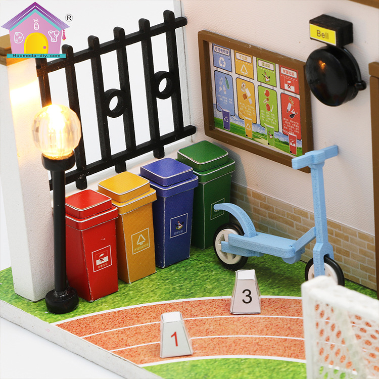 Hoomeda-DIY DIY Cottage, Your Creative Wooden Hand-Assembled Graduation Gift Building Model Toy