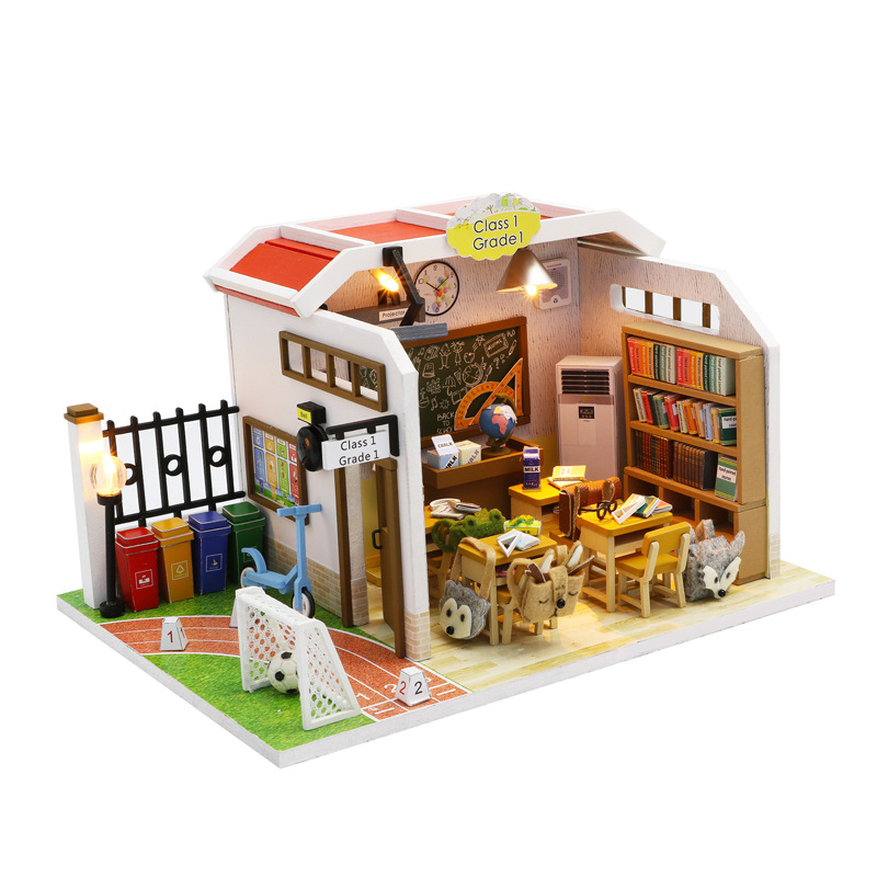Hoomeda-DIY DIY Cottage, Your Creative Wooden Hand-Assembled Graduation Gift Building Model Toy