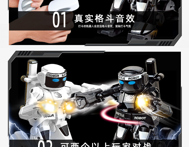 2.4G Somatosensory Remote Control Boxing Robot Double Competitive Fight Fight Intelligent Robot Model Toy Cross-Border 2.4G Somatosensory Remote Control Boxing Robot Double Competitive Fight Fight Intelligent Robot Model Toy Cross-Border