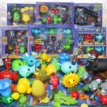 New Music New Plants Vs Zombies Combination Deformable Assembled Anime Garage Kits Model Toy Mecha Giant Full Set