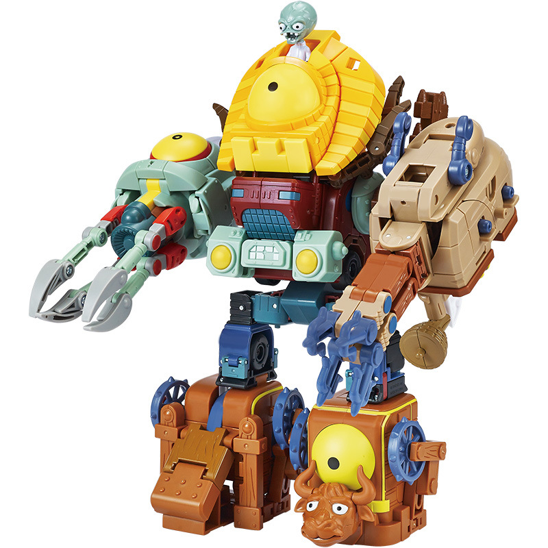 New Music New Plants Vs Zombies Combination Deformable Assembled Anime Garage Kits Model Toy Mecha Giant Full Set