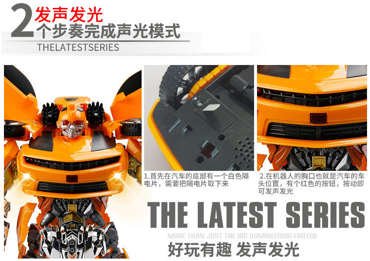 Jinjiang Transformers Toys 5 Optimus Hornet God of War Car Robot Model Toy Children Boys' Toys
