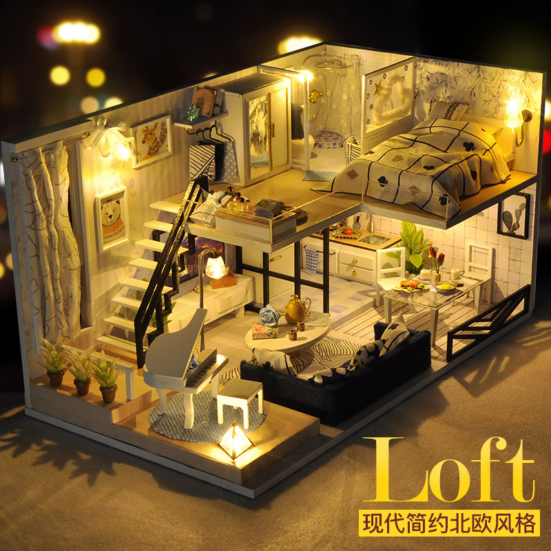Tianyu DIY Cottage Hand-Assembled Making House Model Toy Creative Birthday Gift for Boys and Girls