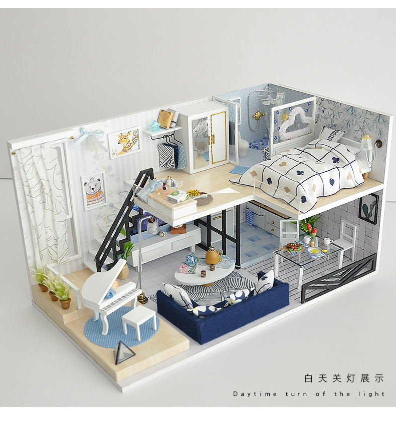 Tianyu DIY Cottage Hand-Assembled Making House Model Toy Creative Birthday Gift for Boys and Girls