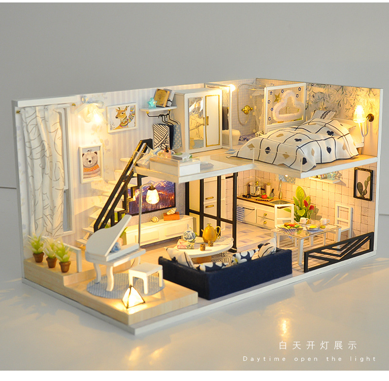 Tianyu DIY Cottage Hand-Assembled Making House Model Toy Creative Birthday Gift for Boys and Girls
