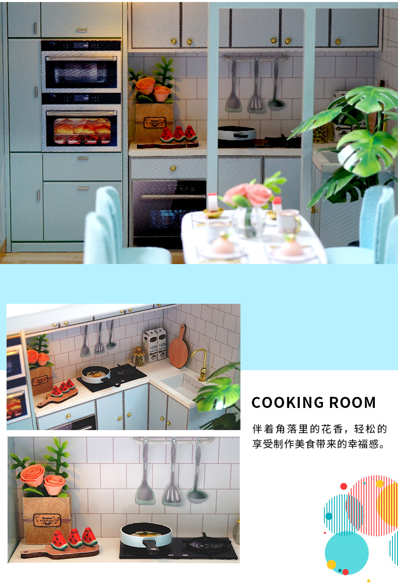 Cute Room Meet Xiaoxiao Handmade DIY Cottage Wooden Building Model Toy for Girlfriend Birthday Gift Cute Room Meet Xiaoxiao Handmade DIY Cottage Wooden Building Model Toy for Girlfriend Birthday Gift