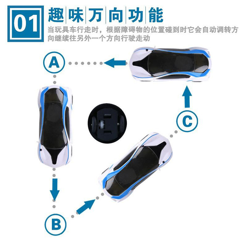 Factory Light Universal Electric 3D Color Light Music Multifunctional Sports Car Children Model Toy Stall