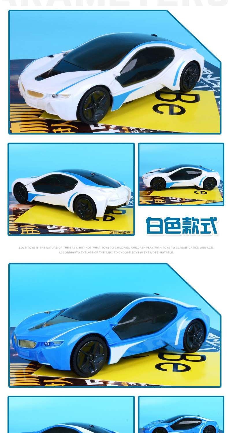 Factory Light Universal Electric 3D Color Light Music Multifunctional Sports Car Children Model Toy Stall