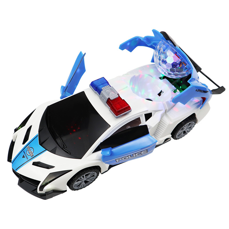 Tiktok Children&#039;s Electric 360 Rotating Electric Toy Car Universal Wheel Aircraft Model Toy Light Music Cross-Border
