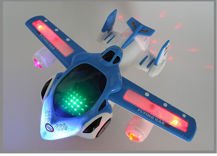 Tiktok Children's Electric 360 Rotating Electric Toy Car Universal Wheel Aircraft Model Toy Light Music Cross-Border Tiktok Children's Electric 360 Rotating Electric Toy Car Universal Wheel Aircraft Model Toy Light Music Cross-Border