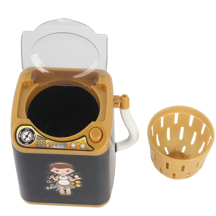 Upgraded Children's Mini Household Appliance Toy Electric Drain Basket Washing Machine Play House SpinDry Dehydrator
