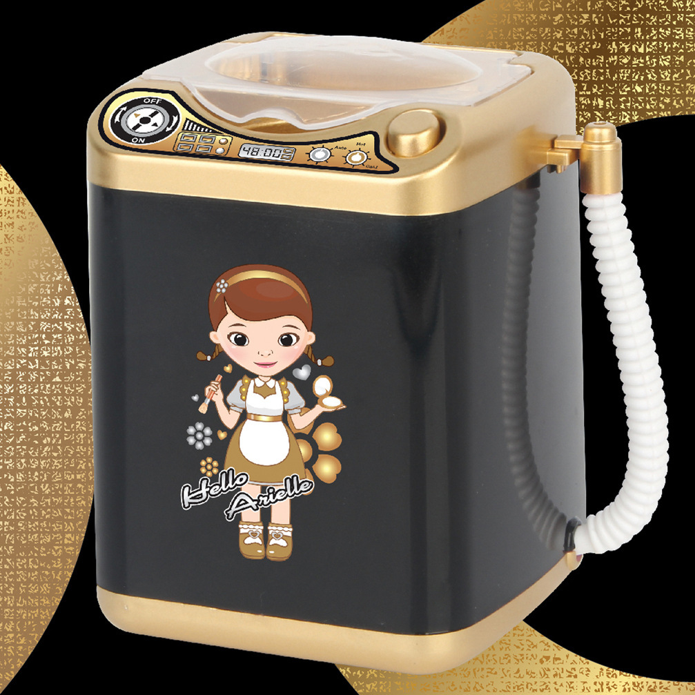Upgraded Children's Mini Household Appliance Toy Electric Drain Basket Washing Machine Play House SpinDry Dehydrator
