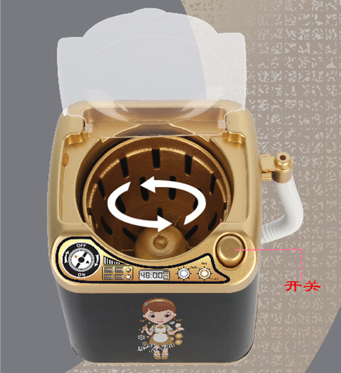 Upgraded Children's Mini Household Appliance Toy Electric Drain Basket Washing Machine Play House SpinDry Dehydrator
