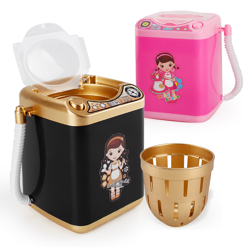 Upgraded Children&#039;s Mini Household Appliance Toy Electric Drain Basket Washing Machine Play House SpinDry Dehydrator