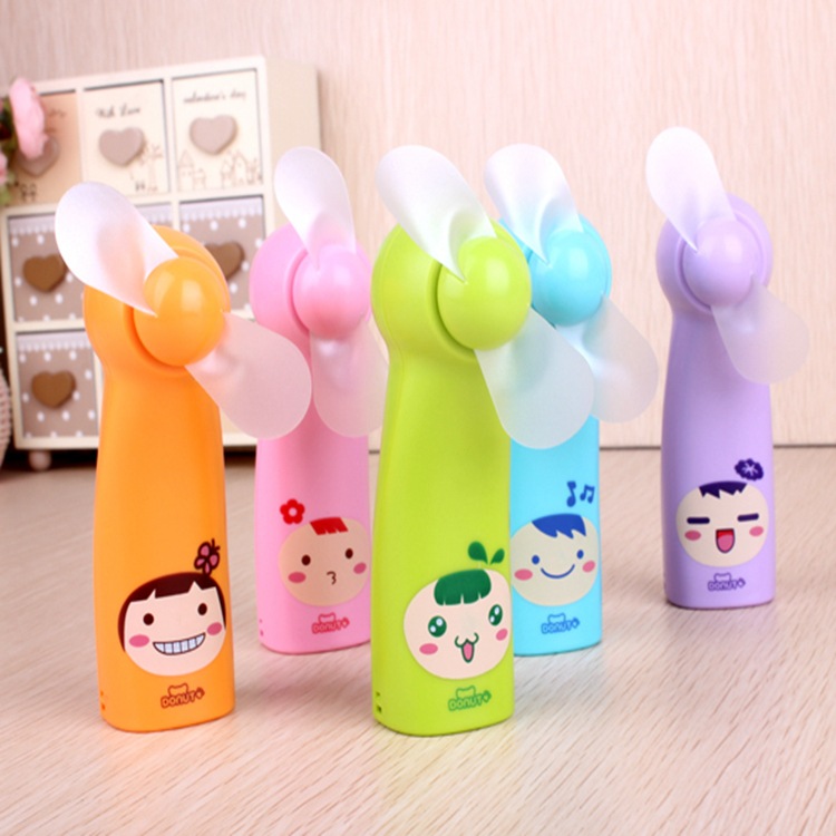 Cartoon electric fan mini handheld usb fan kava yi portable summer toy beach for children and students
