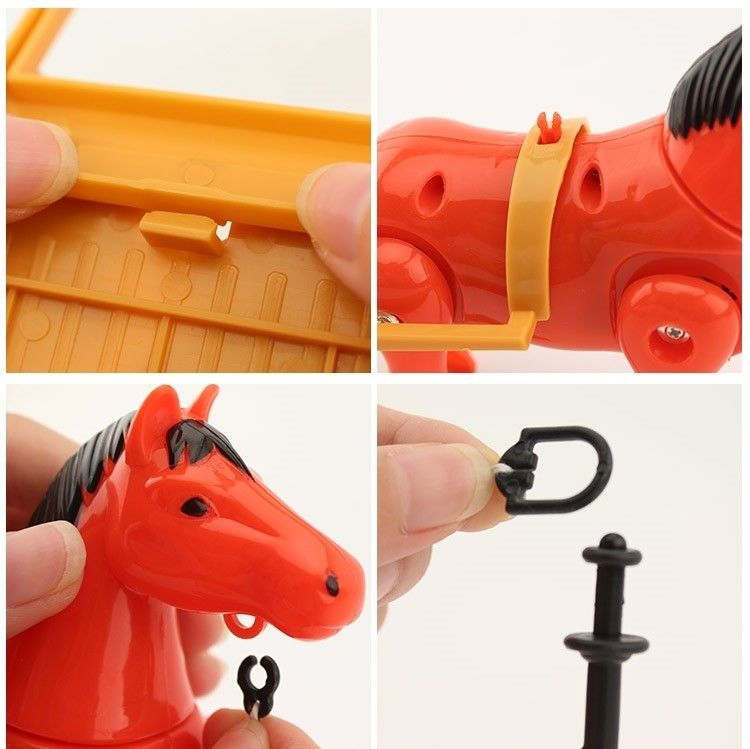 Electric Toy Horse-Drawn Tram Gift Simulation Pony Walking Horse Children Boy Carriage Rotating Circle Around Pile Horse Electric Toy Horse-Drawn Tram Gift Simulation Pony Walking Horse Children Boy Carriage Rotating Circle Around Pile Horse