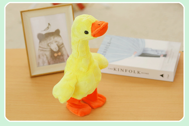 Electric Small Yellow Duck Plush Toy Walking Singing Neck Duck Toy Stall Supply Tik Tok Toys Electric Small Yellow Duck Plush Toy Walking Singing Neck Duck Toy Stall Supply Tik Tok Toys