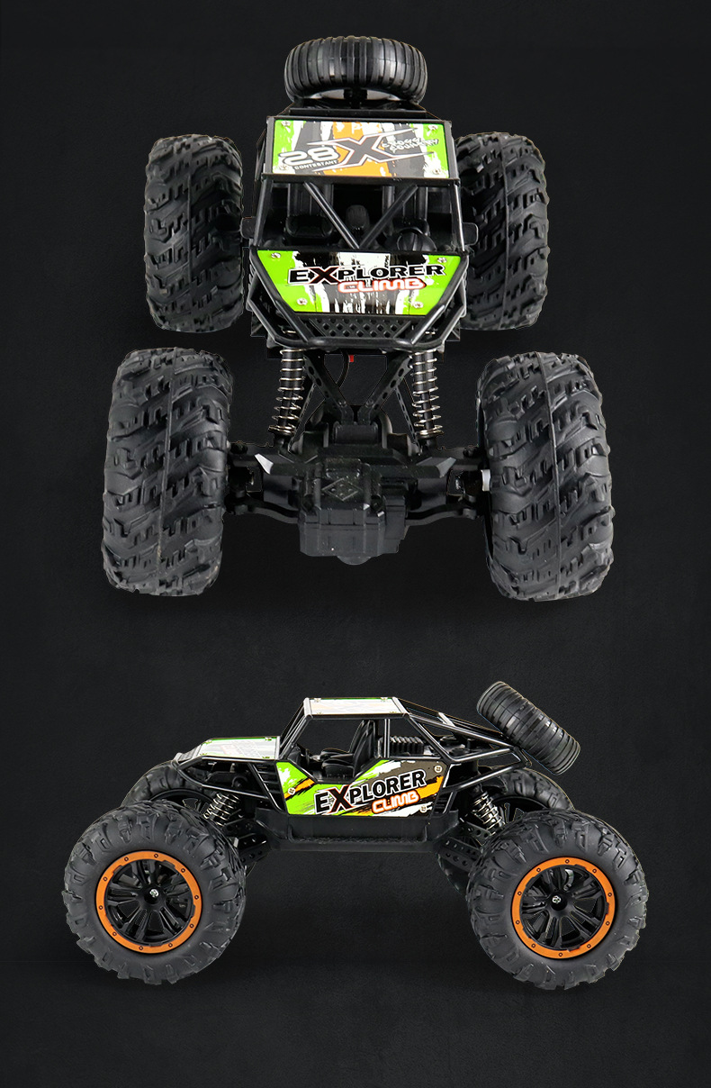 Cross-Border Electric Alloy Rock Crawler Drop-Resistant Children's Remote Control Car Toy 2.4G Model Rock Climbing off-Road Remote-Control Automobile Cross-Border Electric Alloy Rock Crawler Drop-Resistant Children's Remote Control Car Toy 2.4G Model Rock Climbing off-Road Remote-Control Automobile