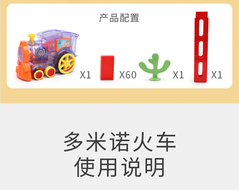Dominoes Children's Toy Car TikTok Puzzle Automatic Electric Train Children's Board Game Set Dominoes Children's Toy Car TikTok Puzzle Automatic Electric Train Children's Board Game Set