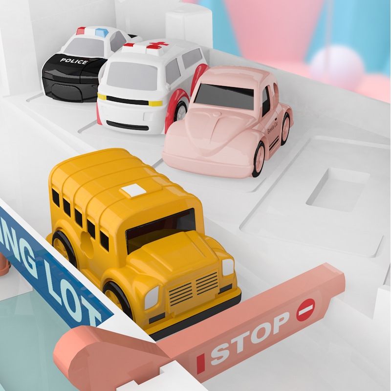 Children&#039;s Car Building Parking Lot Toy Electric Track Baby Puzzle TikTok Boy&#039;s Same Intellectual Brain Movement