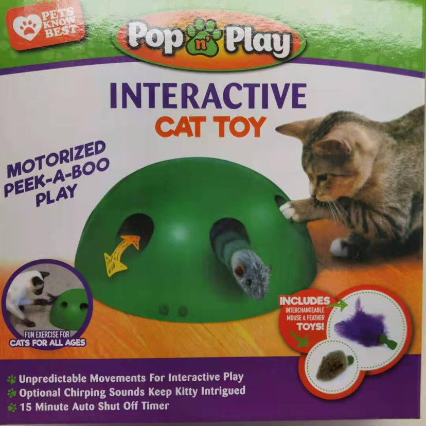 Pet Cat Toy Sound Cat Self-Hi Toy Mouse Cat Pole Toy Electric Cat Teaser Toy