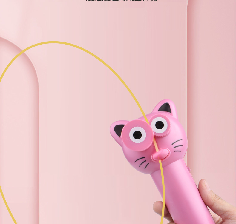 Cross-Border Rope Transmitter New Exotic Decompression Toy Zipstring TikTok Fun Electric Propeller Funny Cat
